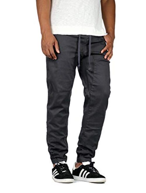 Mersenne Men's Twill Drop Crotch Jogger Pants