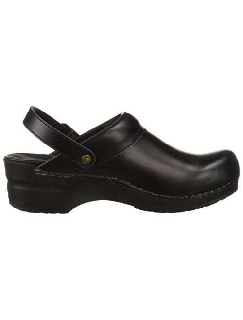 Sanita Ingrid PU Women's Clog in Black