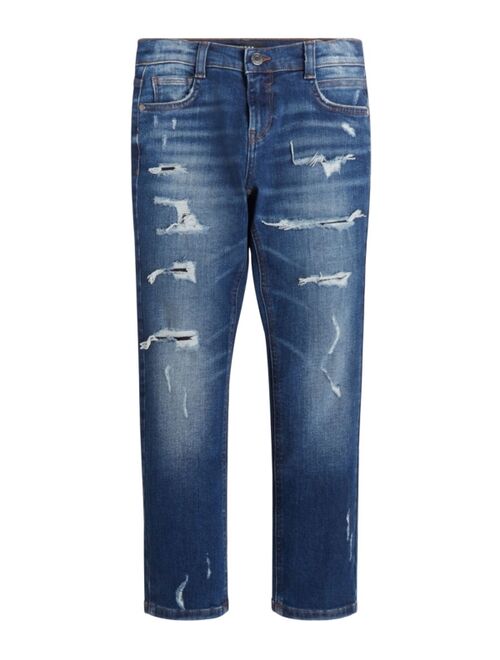 Guess Big Boys Eco Stretch Denim Distressed Jeans