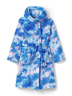 Kids Hooded Fleece Solid Robe