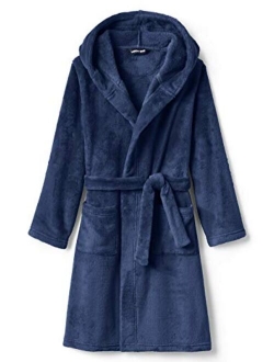 Kids Hooded Fleece Solid Robe