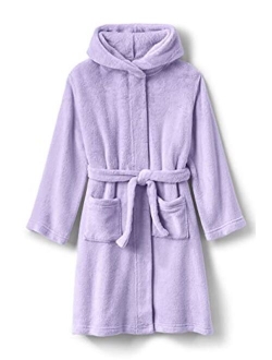 Kids Hooded Fleece Solid Robe