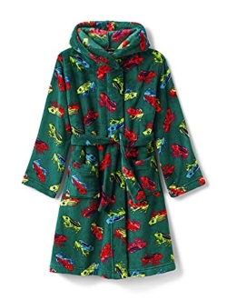 Kids Hooded Fleece Solid Robe