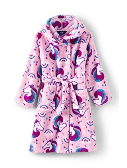 Lands' End Kids Hooded Fleece Solid Robe