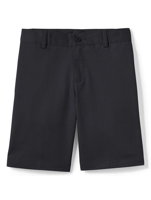 Lands' End School Uniform Boys Plain Front Blend Chino Shorts