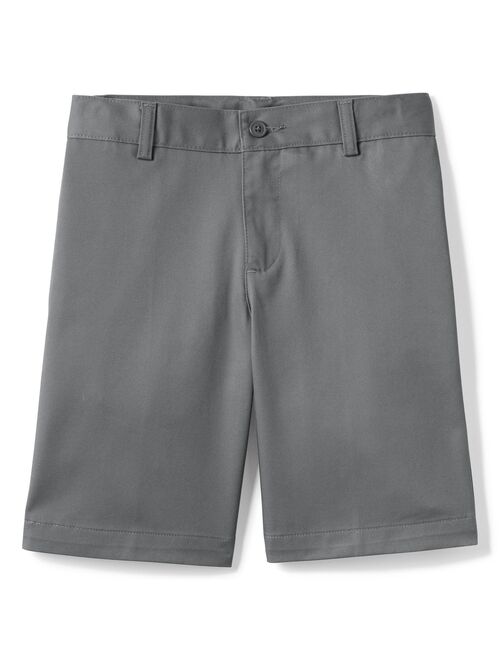 Lands' End School Uniform Boys Plain Front Blend Chino Shorts