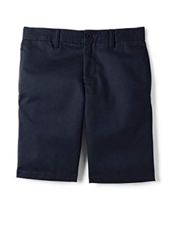 School Uniform Boys Cotton Plain Front Chino Shorts