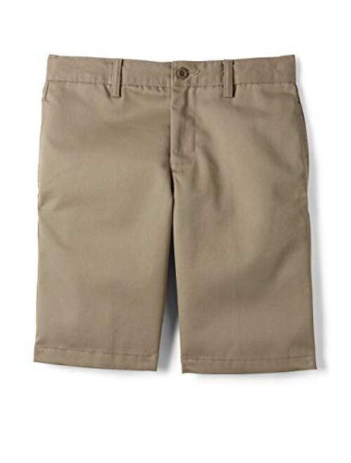 Lands' End School Uniform Little Boys Slim Plain Front Stain Resistant Wrinkle Resistant Chino Shorts