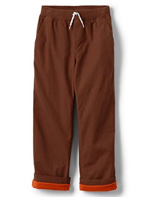 Lands' End Boys Iron Knee Stretch Lined Rib Waist Pants