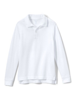 Kids 8-16 Lands' End Long Sleeve Mesh Polo Shirt