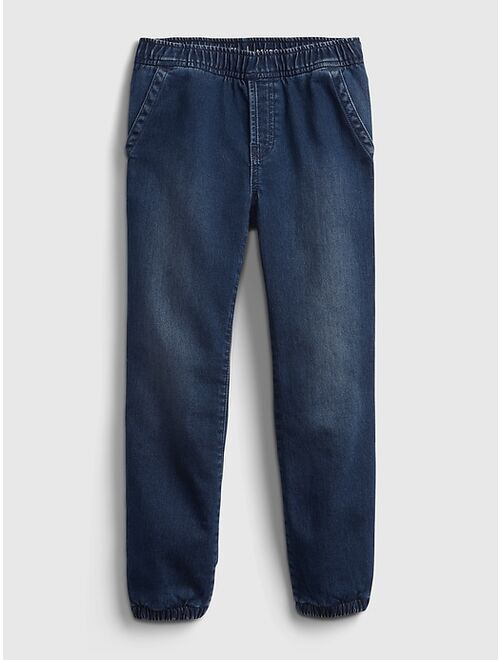 GAP Kids Lined Denim Joggers with Washwell ™