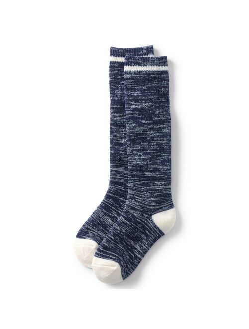 Kids' Lands' End Melange Thermaskin Heat Boot Socks