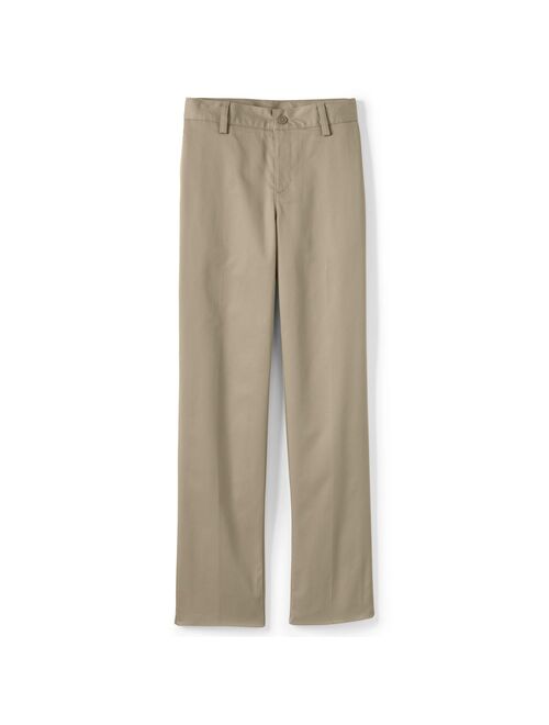 Boys 4-7 Lands' End School Uniform Slim Iron Knee Blend Plain Front Chino Pants