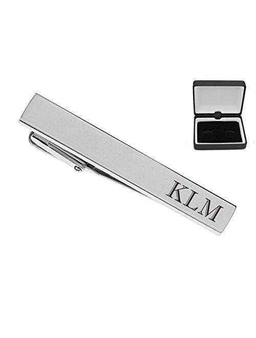 A & L Engraving Personalized Hand Polished Silver Stainless Steel Tie Clip Custom Engraved Free - Ships from USA