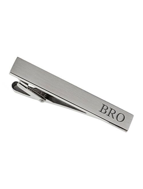 A & L Engraving Personalized Stainless Steel Brushed Silver Tie Clip Custom Engraved Free - Ships from USA