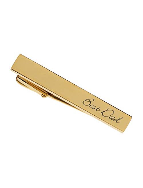 A & L Engraving Personalized Gold Tie Clip Custom Engraved Free - Ships from USA