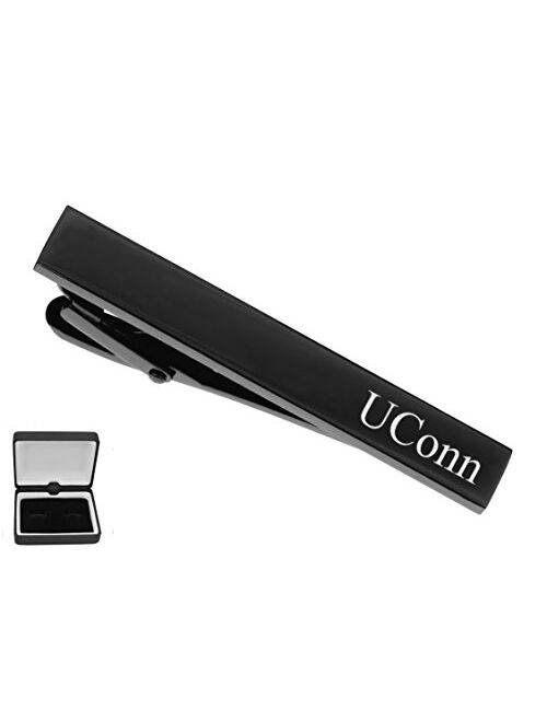 A & L Engraving Personalized Black Gunmetal Tie Clip Custom Engraved Free - Ships from USA