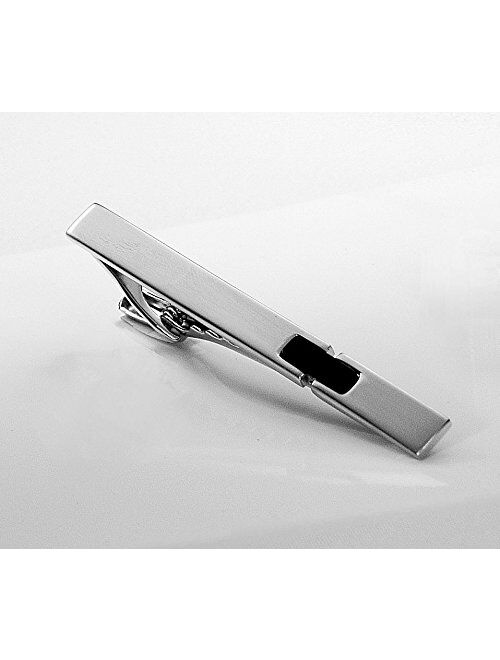 A & L Engraving Personalized Stainless Steel Silver Deco Tie Clip Custom Engraved Free - Ships from USA