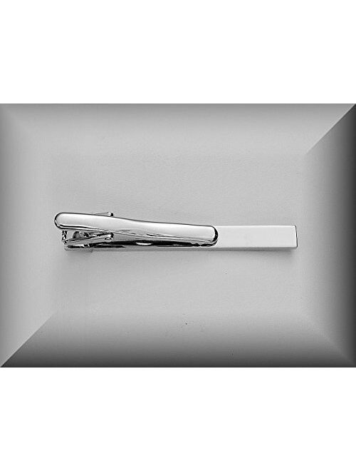 A & L Engraving Personalized Stainless Steel Silver Deco Tie Clip Custom Engraved Free - Ships from USA