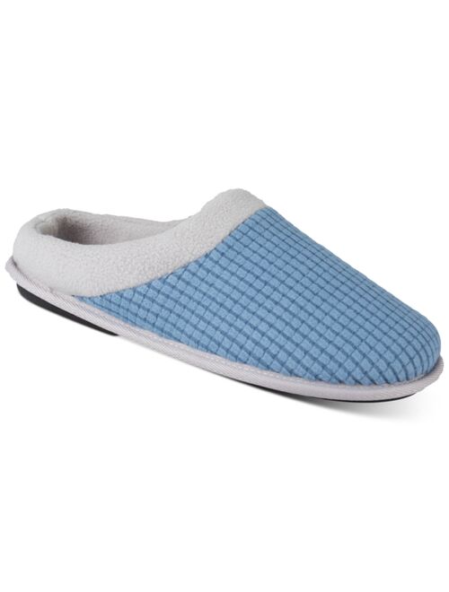 Hanes Men's Waffle-Knit Fleece-Lined Clog Slippers