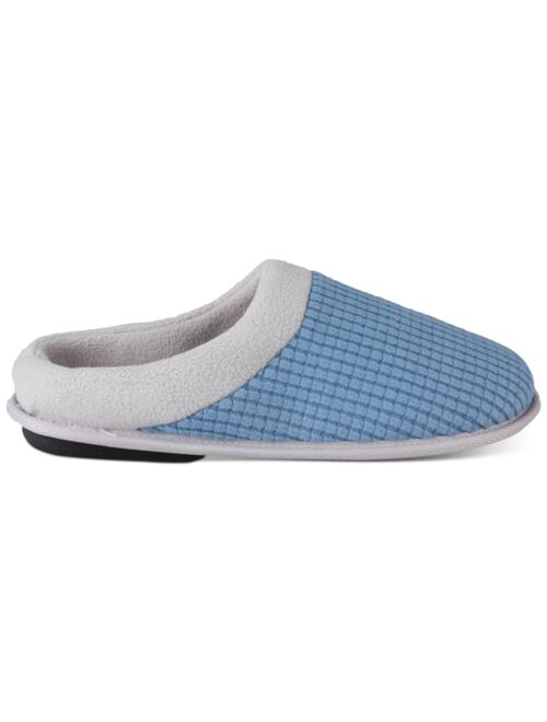 Hanes Men's Waffle-Knit Fleece-Lined Clog Slippers