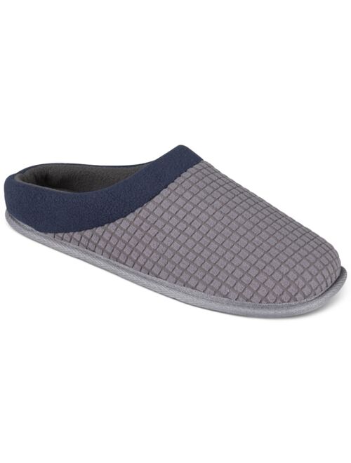 Hanes Men's Waffle-Knit Fleece-Lined Clog Slippers