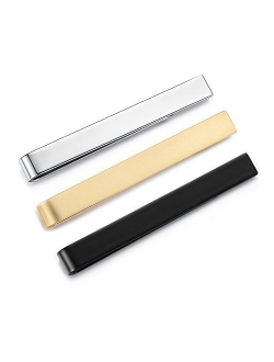 3/6pcs Mens Tie Clip Set Tie Bar - Normal Size Stainless Steel for Business Wedding Gift,5.4cm