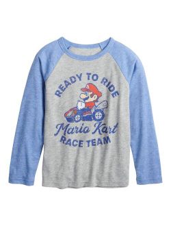 Boys 4-12 Jumping Beans Nintendo Mario Kart Raglan Graphic Tee