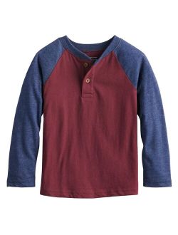 Toddler Boy Jumping Beans Raglan Henley Top