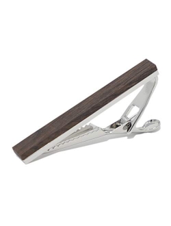 Fashion Wood Tie Clip with Box Wood Tie Slide