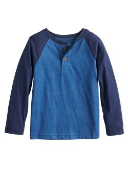 Toddler Boy Jumping Beans Raglan Henley Top