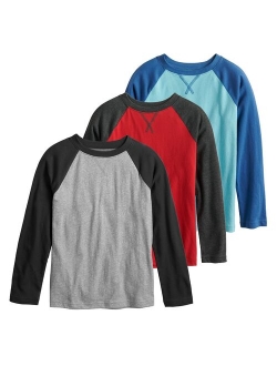 Boys 4-12 Jumping Beans 3 Pack Raglan Tees