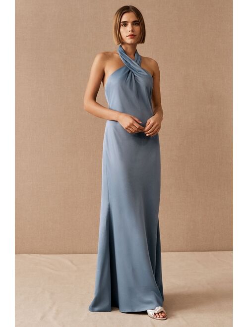 BHLDN Ruby Satin Charmeuse Dress