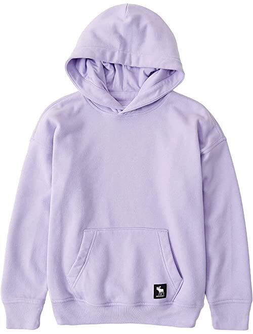 Abercrombie & Fitch Easy Fit Logo Pop Over Hoodie (Little Kids/Big Kids)