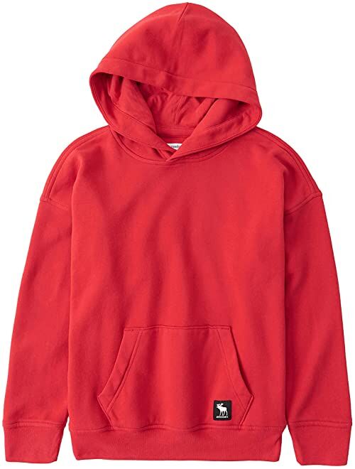 Abercrombie & Fitch Easy Fit Logo Pop Over Hoodie (Little Kids/Big Kids)