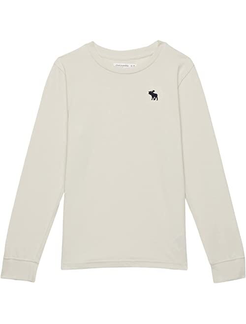 Abercrombie & Fitch abercrombie kids Basic Logo Long Sleeve (Little Kids/Big Kids)