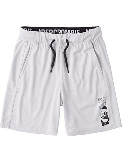 abercrombie kids Logo Mesh Shorts (Little Kids/Big Kids)