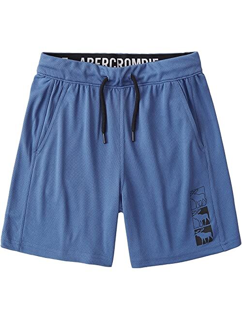 Abercrombie & Fitch abercrombie kids Logo Mesh Shorts (Little Kids/Big Kids)