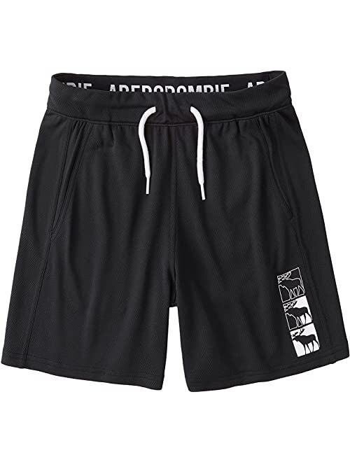 Abercrombie & Fitch abercrombie kids Logo Mesh Shorts (Little Kids/Big Kids)