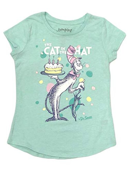 Jumping Beans Dr Seuss Girls Sparkly Mint Cat in The Hat T-Shirt Tee Shirt