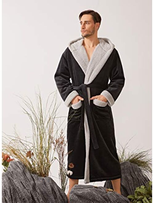 Buy David Archy Mens Soft Fleece Plush Robe Full Length Long Bathrobe Online Topofstyle 