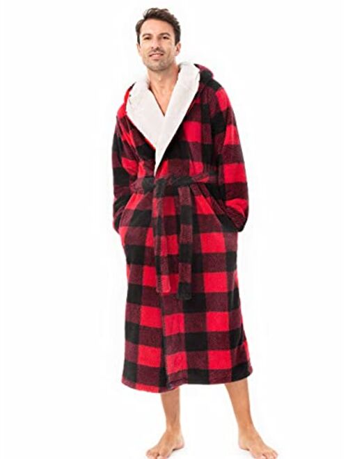 Buy David Archy Mens Soft Fleece Plush Robe Full Length Long Bathrobe Online Topofstyle 