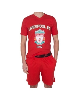 Liverpool F.C. Liverpool FC Official Soccer Gift Mens Loungewear Short Pajamas