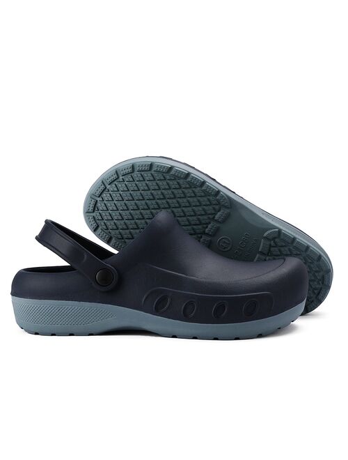 Men Chef Clogs Men Kitchen Shoes EVA Injection Shoes Anti-slip Outsole Comfortable Garden Clogs Waterproof Sandal Big Size 40-49