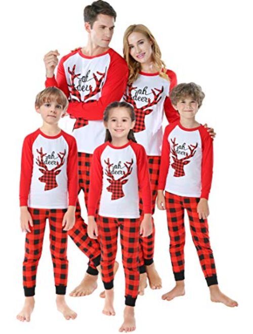 If Family Christmas Family Matching Pajamas Set Santa's Deer Sleepwear For The Family Women And Men