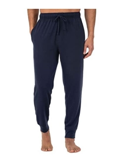 mens Jersey Knit Jogger Sleep Pant (1 and 2 Packs)