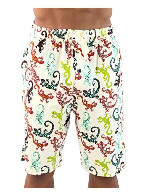 Lazy One Pajama Shorts for Men, Men's Separate Bottoms, Cotton Loungewear