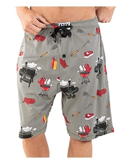 Lazy One Pajama Shorts for Men, Men's Separate Bottoms, Cotton Loungewear