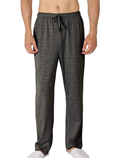 YIMANIE Men's Pajama Pant Cotton Comfy Soft Lounge Sleep Pants Black,Navy,Gray,Red,Blue S-XXXL