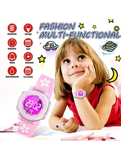 Viposoon 3D Kids Waterproof Watch Toys - Best Toys Gifts for Girls Age 3-10